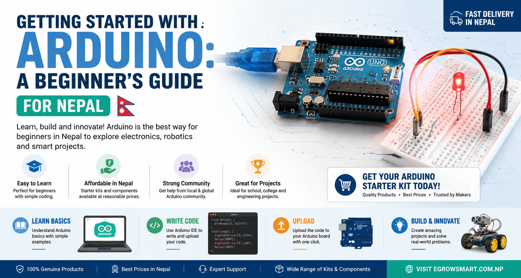 Getting Started with Arduino: A Beginner's Guide for Nepal